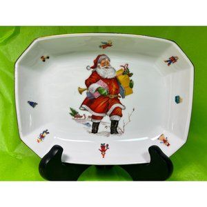 Kaiser of Germany Christmas Dish Bowl Fine Bone China Porcelain Holiday Santa